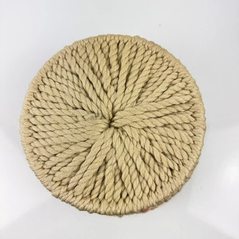 Vintage macrame basket